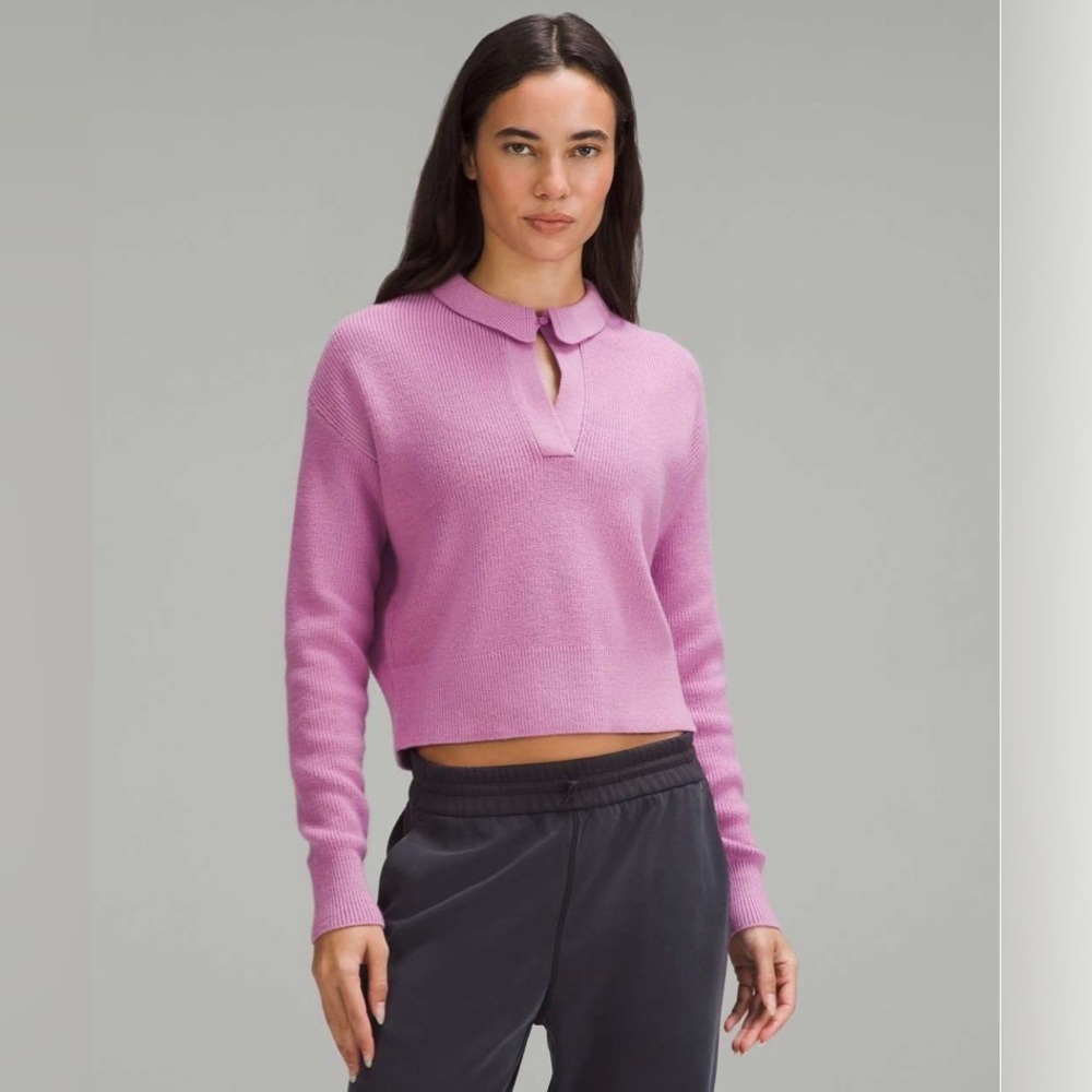 Lululemon Collared Merino Wool-Blend Sweater
